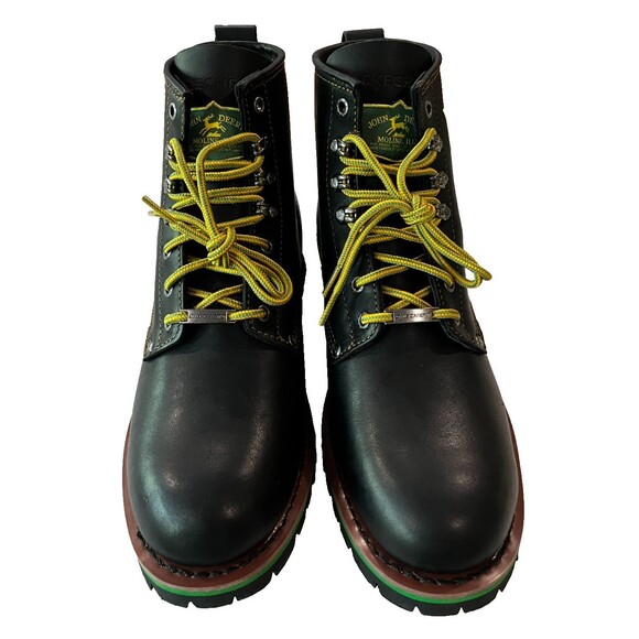 John Deere Skechers Cascades Mens sz 11 Black Leather Work Boots 6” Goodyear NEW main image 11